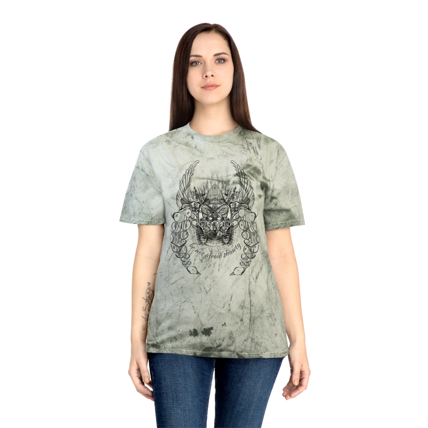Be Not Afraid Shawty Biblically Accurate Angel Tie Dye T-Shirt