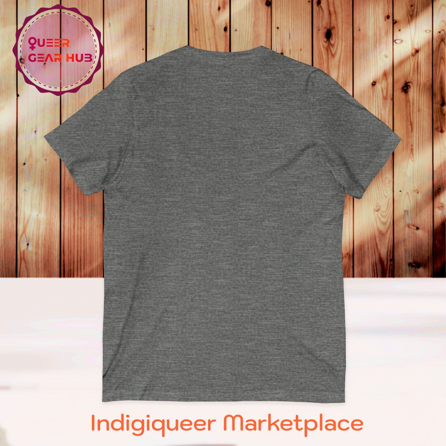 "STOP STARING" Cat Butt Short Sleeve V-Neck Tee