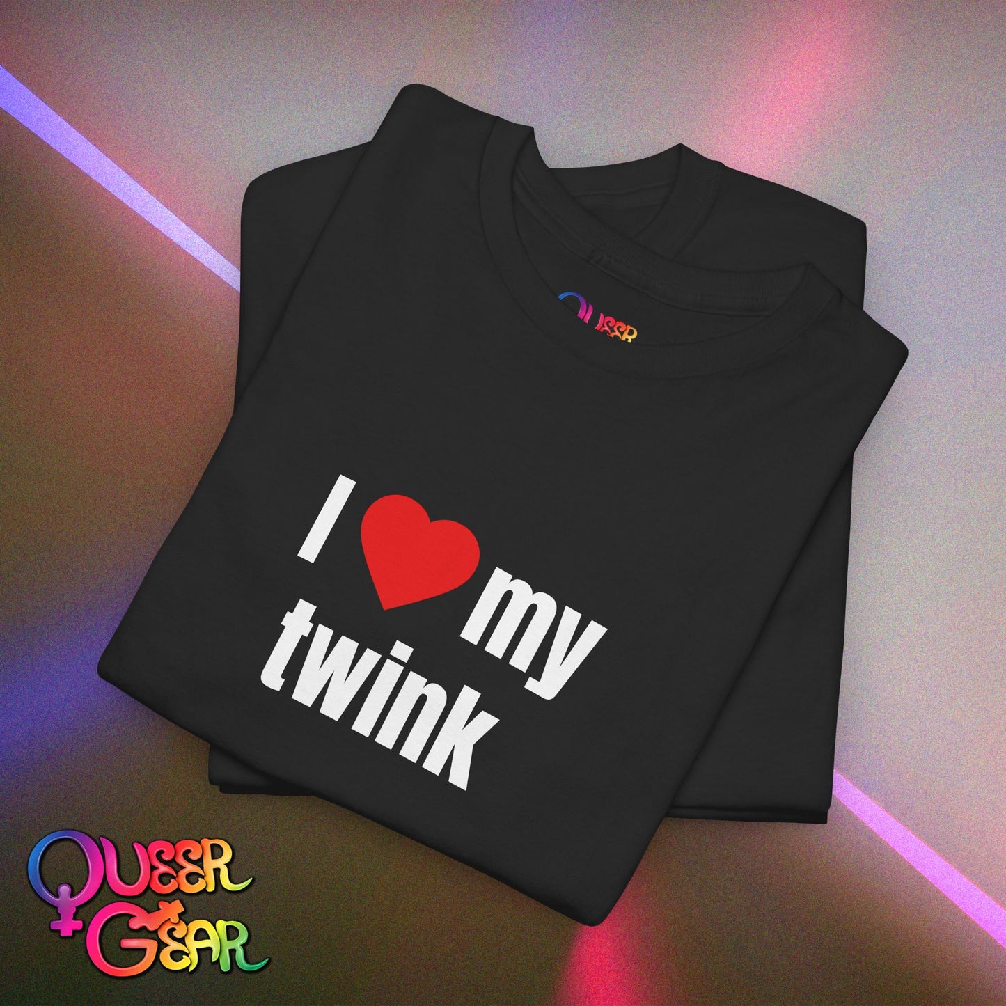 Funny LGBTQ Pride T-Shirt "I Love My Twink" – Gay, Bisexual, Queer Pride Tee, Cute Relationship Shirt