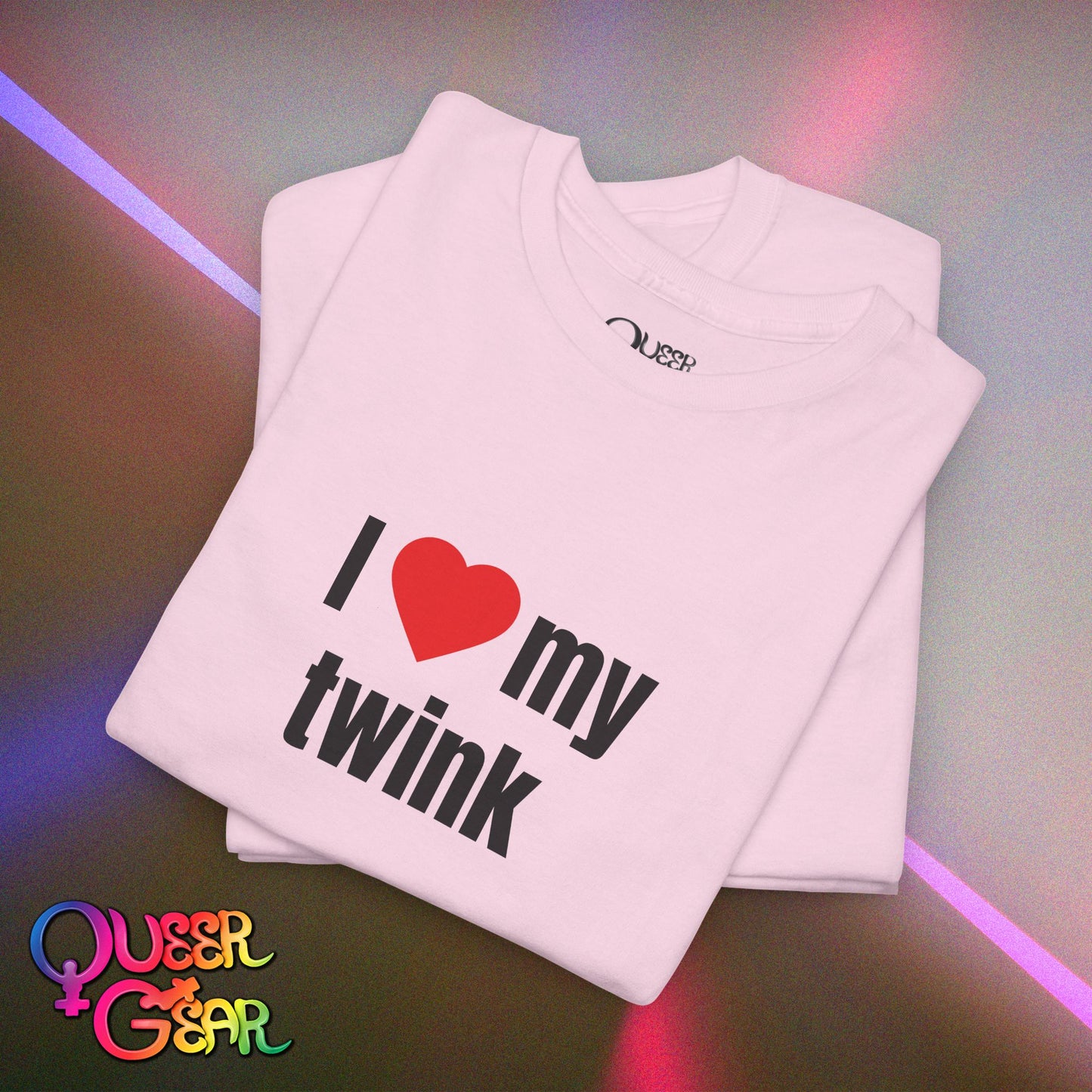 Funny LGBTQ Pride T-Shirt "I Love My Twink" – Gay, Bisexual, Queer Pride Tee, Cute Relationship Shirt