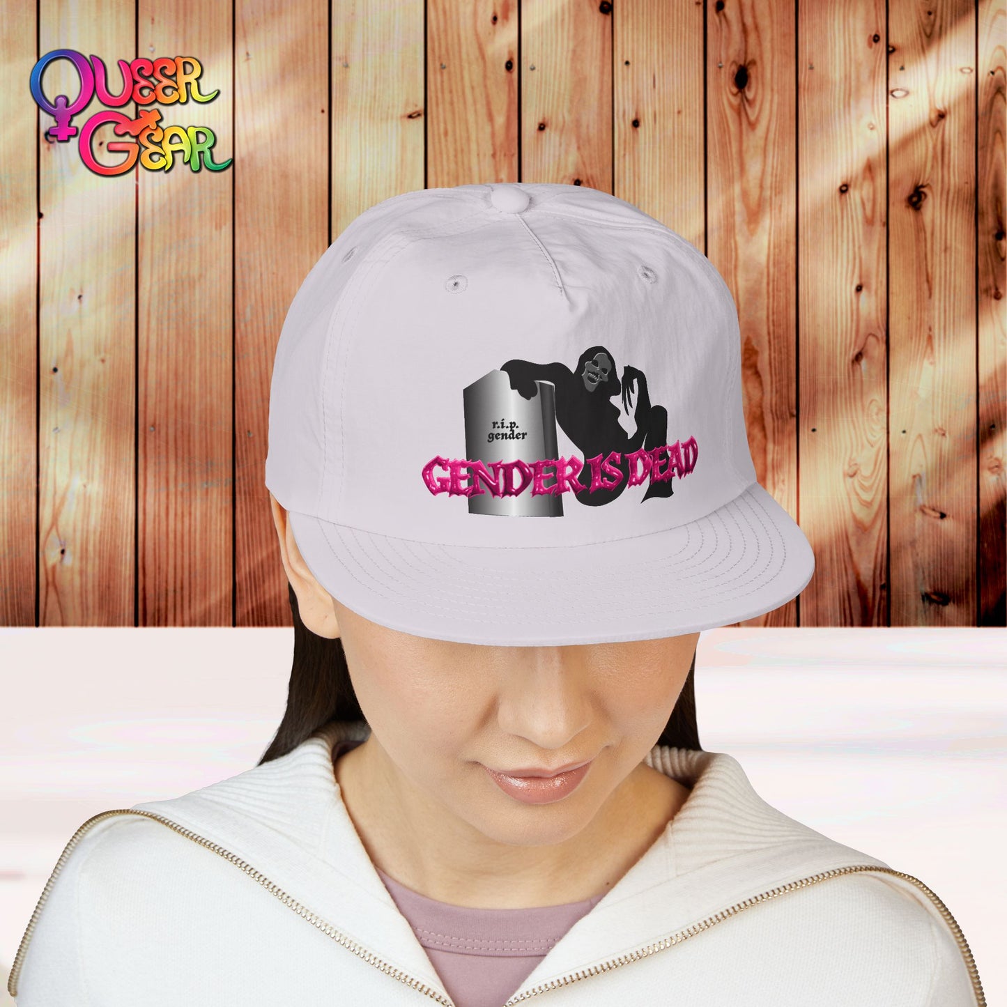 Gender Is Dead Surf Cap — Queer Pride Snapback Hat