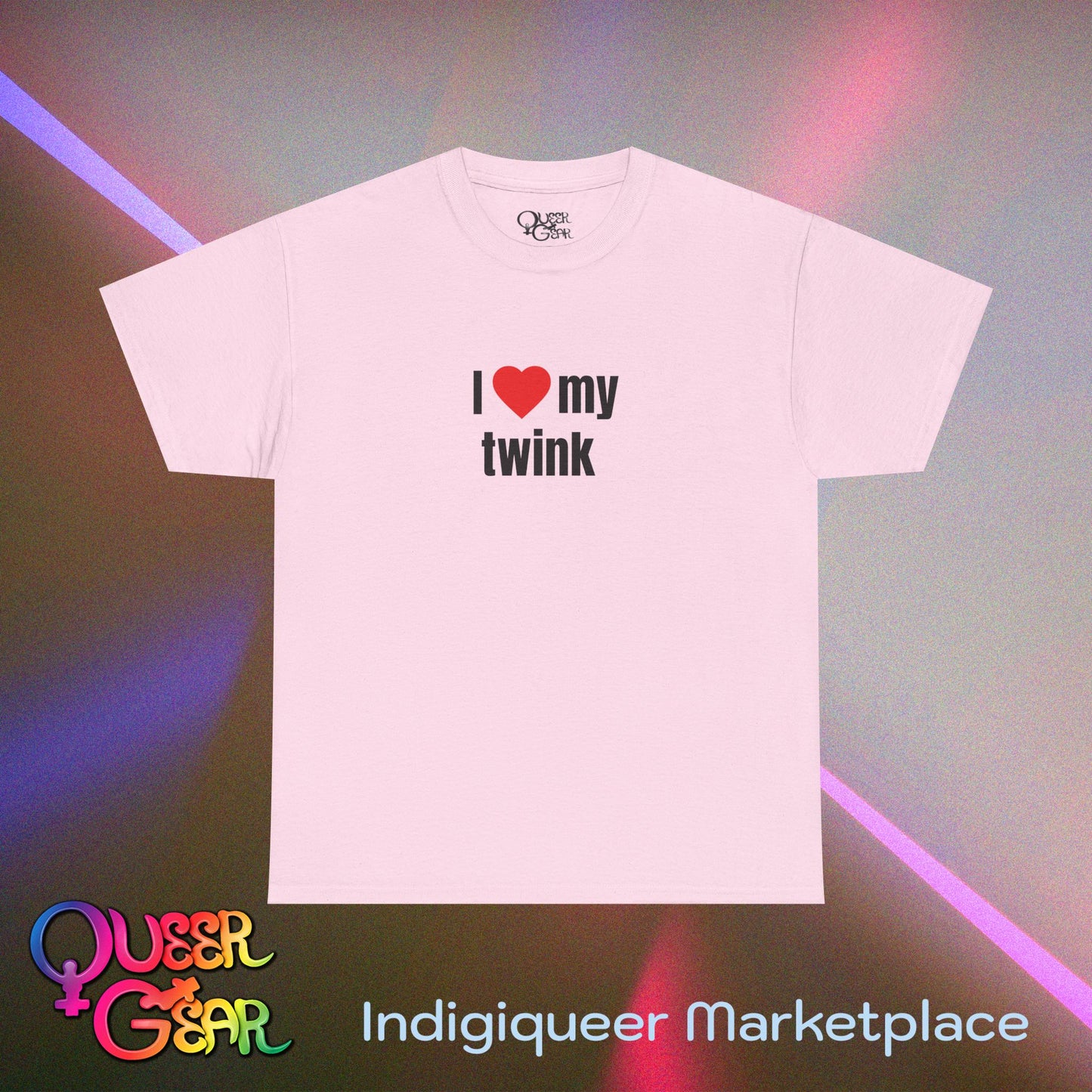 Funny LGBTQ Pride T-Shirt "I Love My Twink" – Gay, Bisexual, Queer Pride Tee, Cute Relationship Shirt