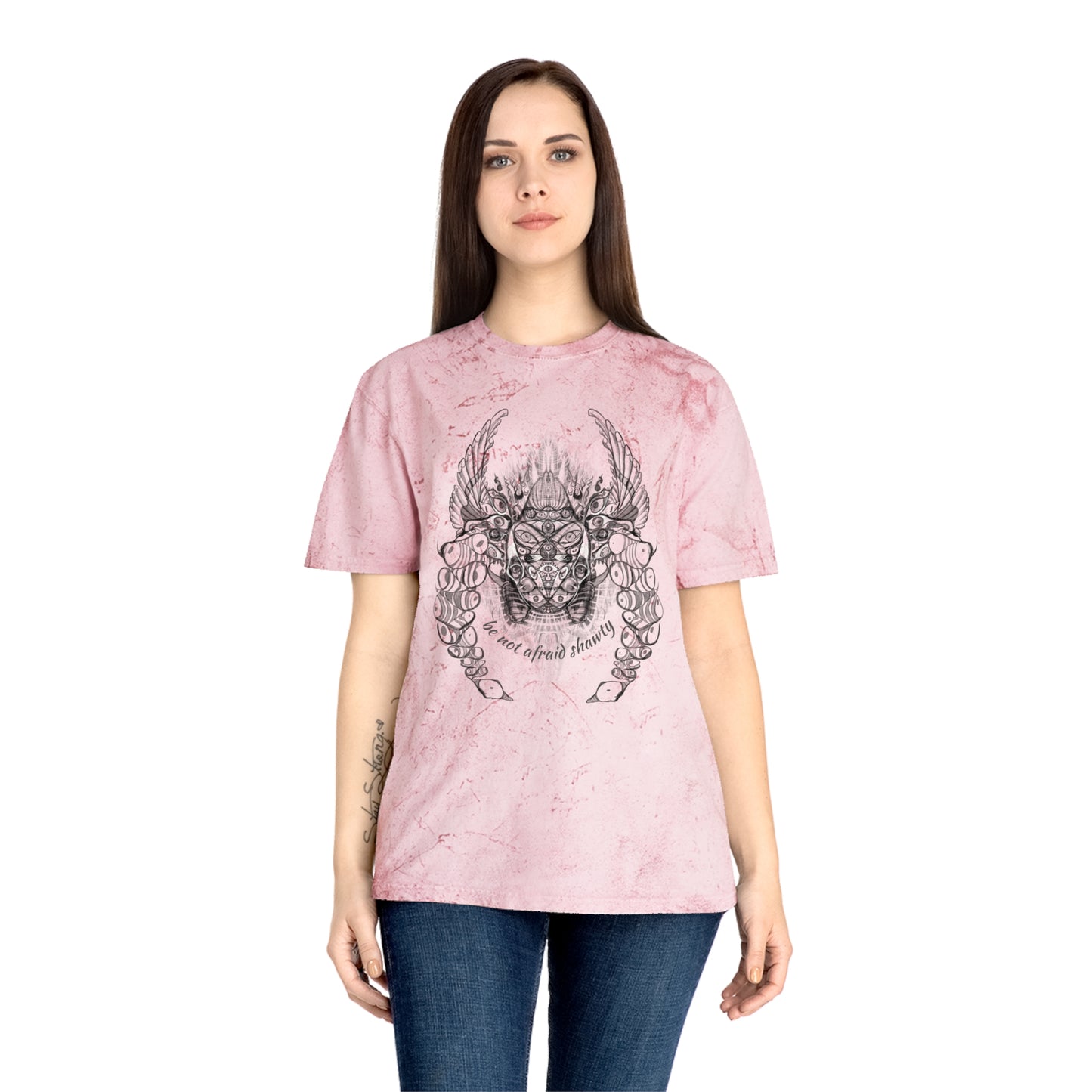 Be Not Afraid Shawty Biblically Accurate Angel Tie Dye T-Shirt