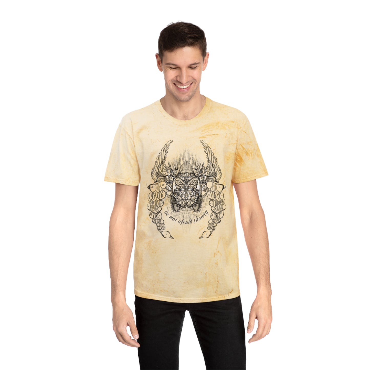 Be Not Afraid Shawty Biblically Accurate Angel Tie Dye T-Shirt
