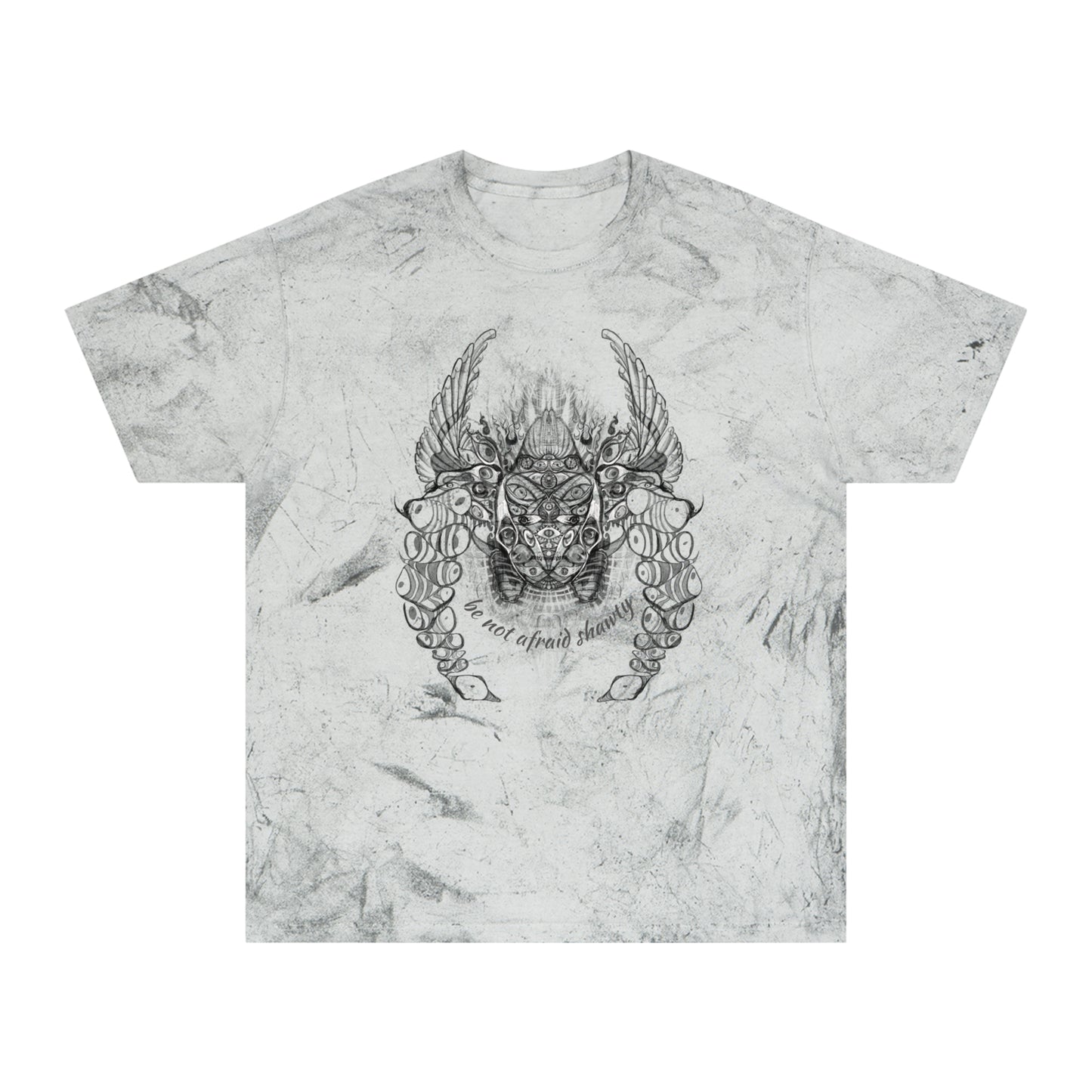 Be Not Afraid Shawty Biblically Accurate Angel Tie Dye T-Shirt