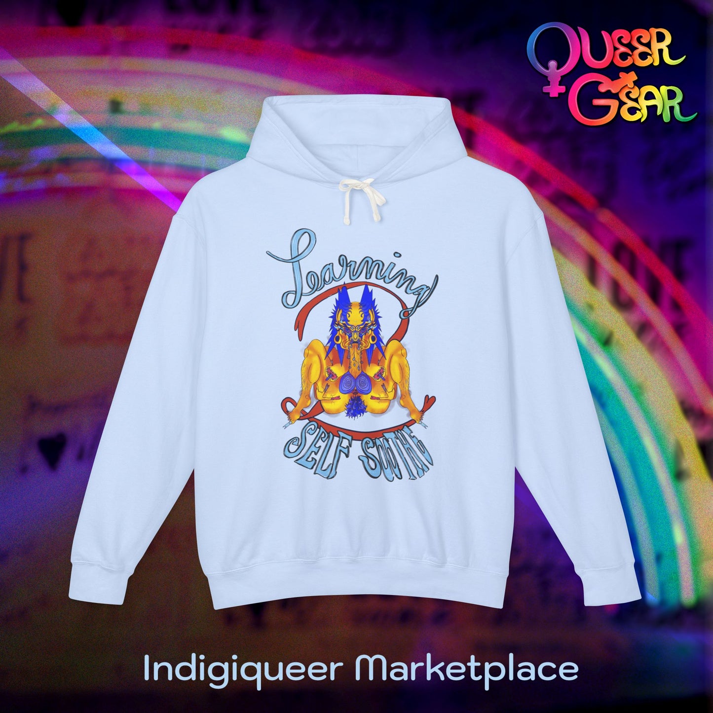 Learning 2 Self-Soothe Hoodie / Queer Gear x Gaagaagi Graphic Sweatshirt