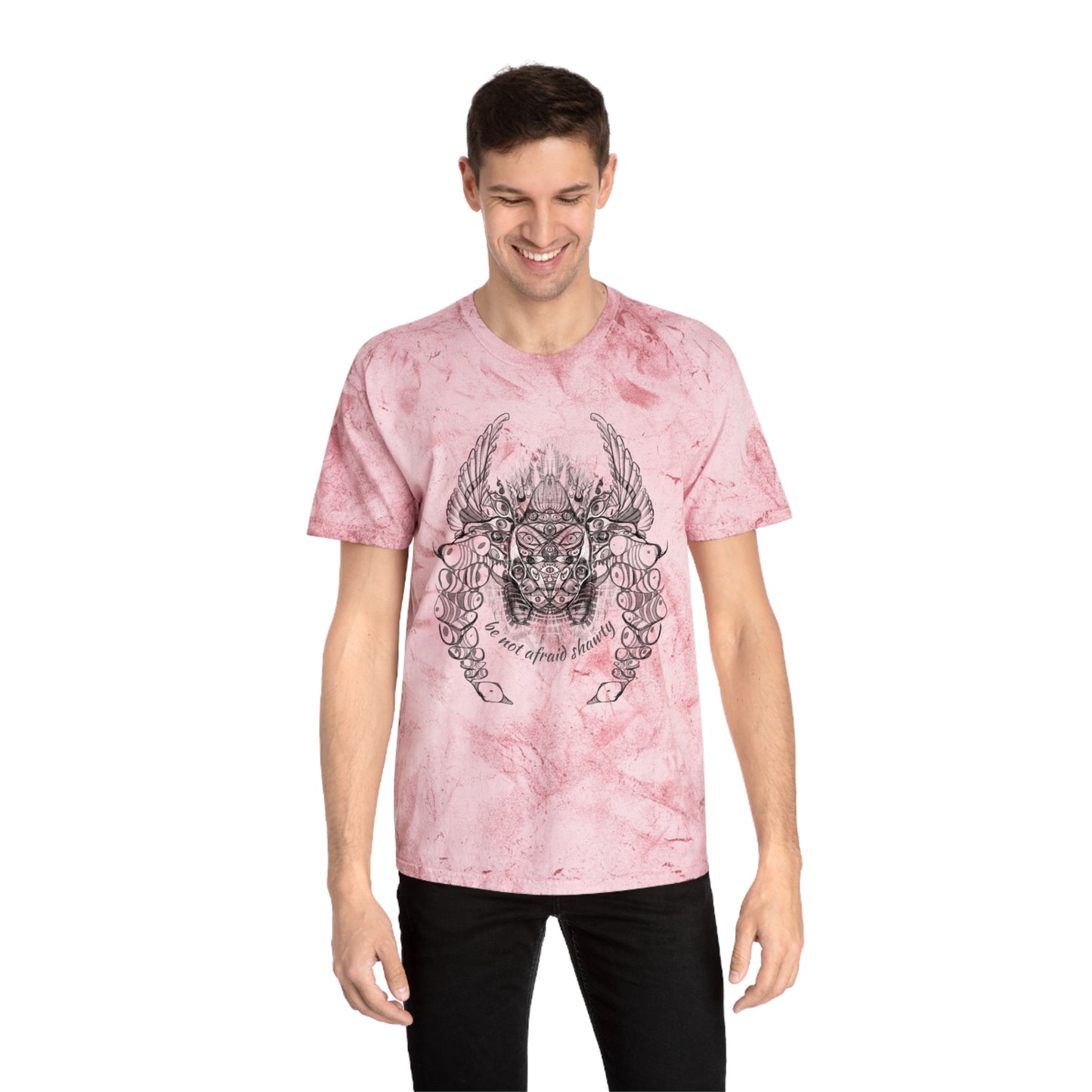 Be Not Afraid Shawty Biblically Accurate Angel Tie Dye T-Shirt