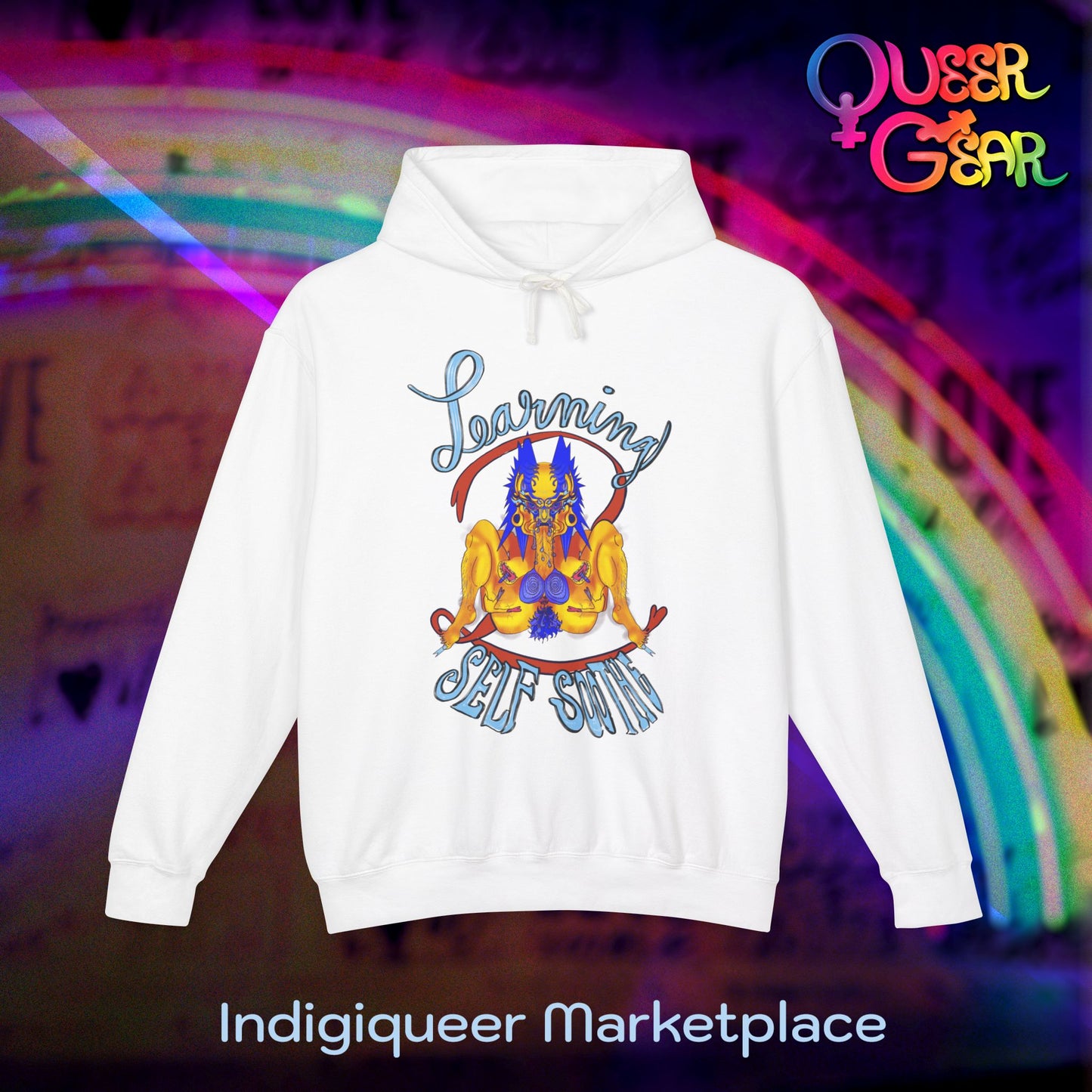 Learning 2 Self-Soothe Hoodie / Queer Gear x Gaagaagi Graphic Sweatshirt