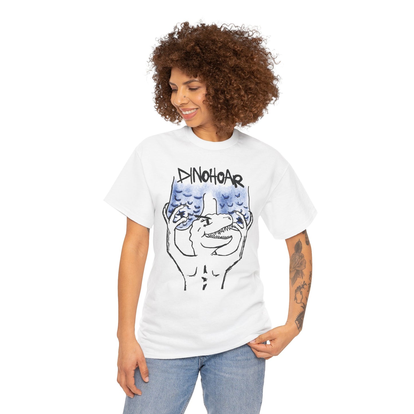 Cheeky Dino Grabbing Boobs Tee
