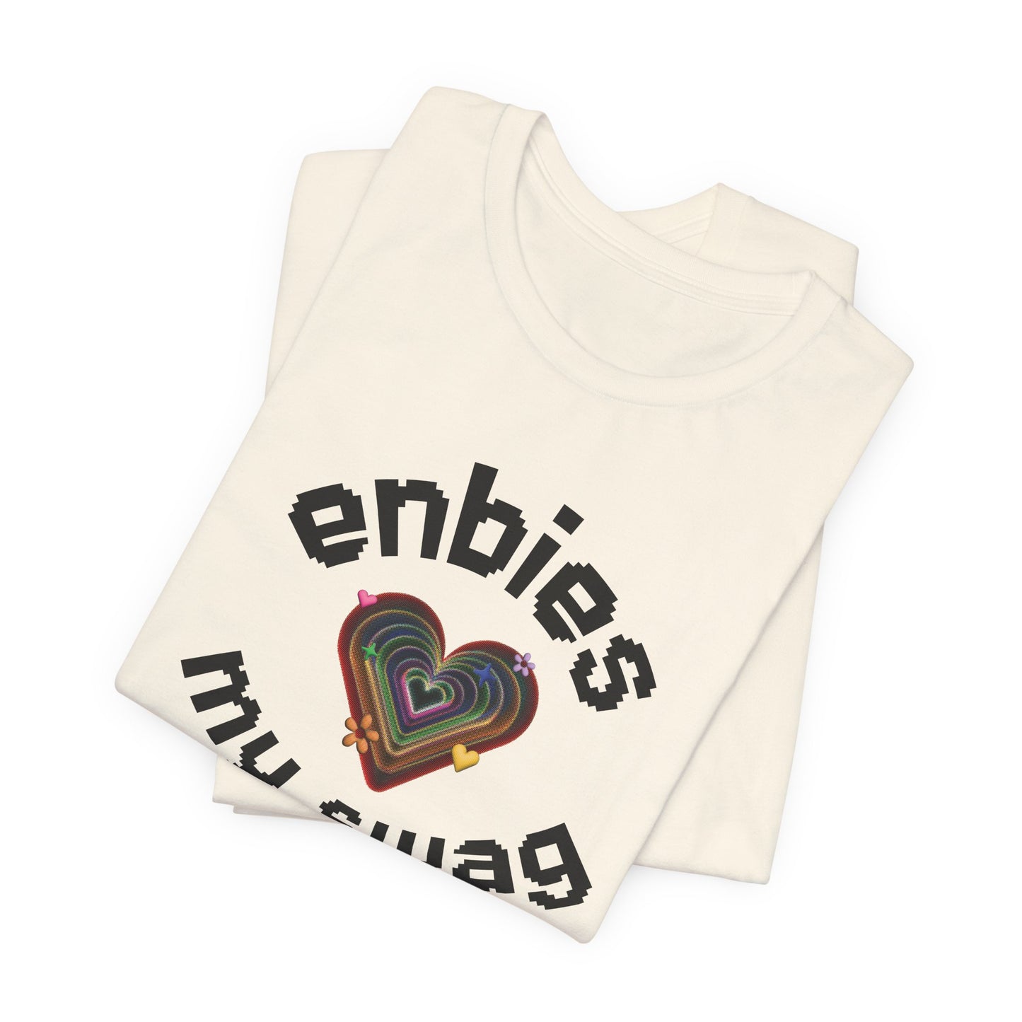 Enbies My Swag T-Shirt — Pride Nonbinary Heart Graphic Tee