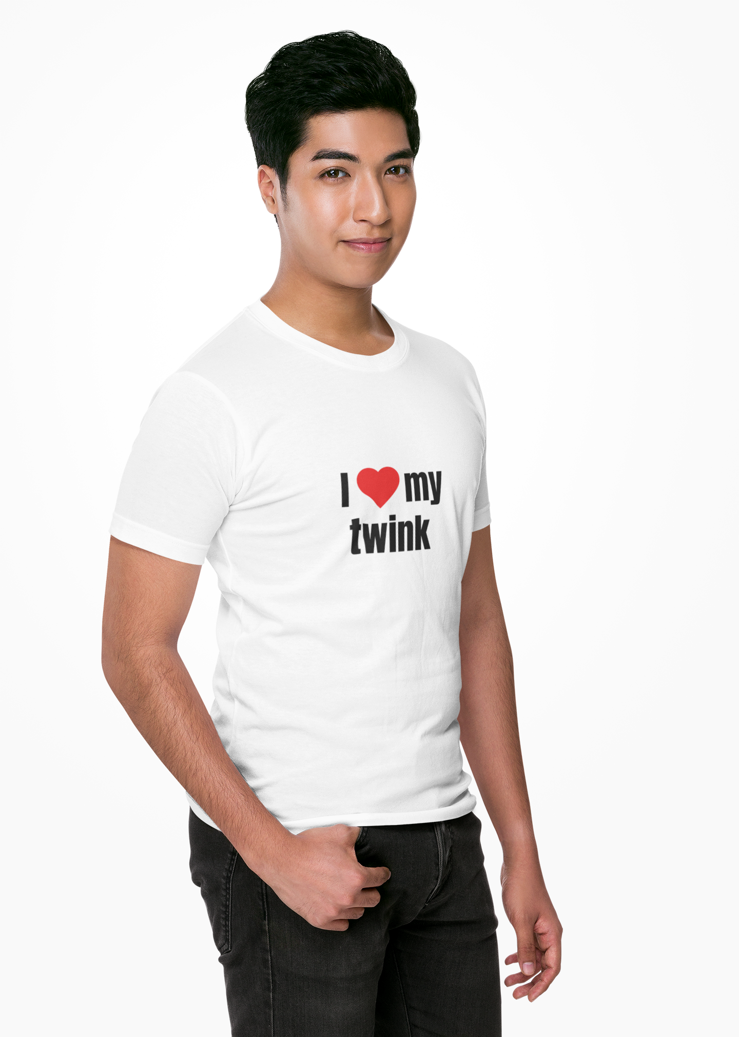 Funny LGBTQ Pride T-Shirt "I Love My Twink" – Gay, Bisexual, Queer Pride Tee, Cute Relationship Shirt