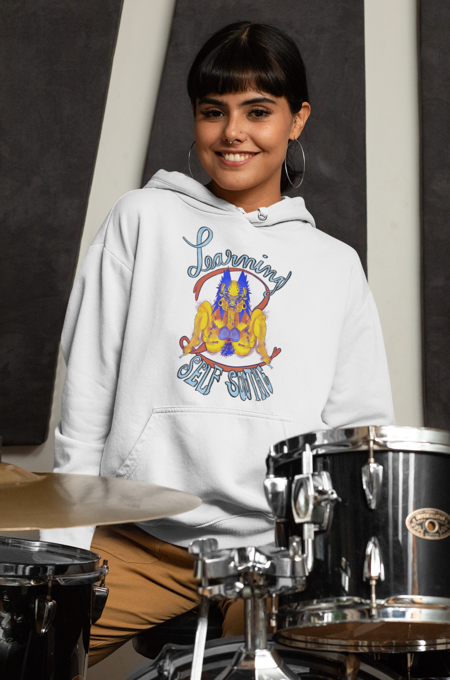 Learning 2 Self-Soothe Hoodie / Queer Gear x Gaagaagi Graphic Sweatshirt