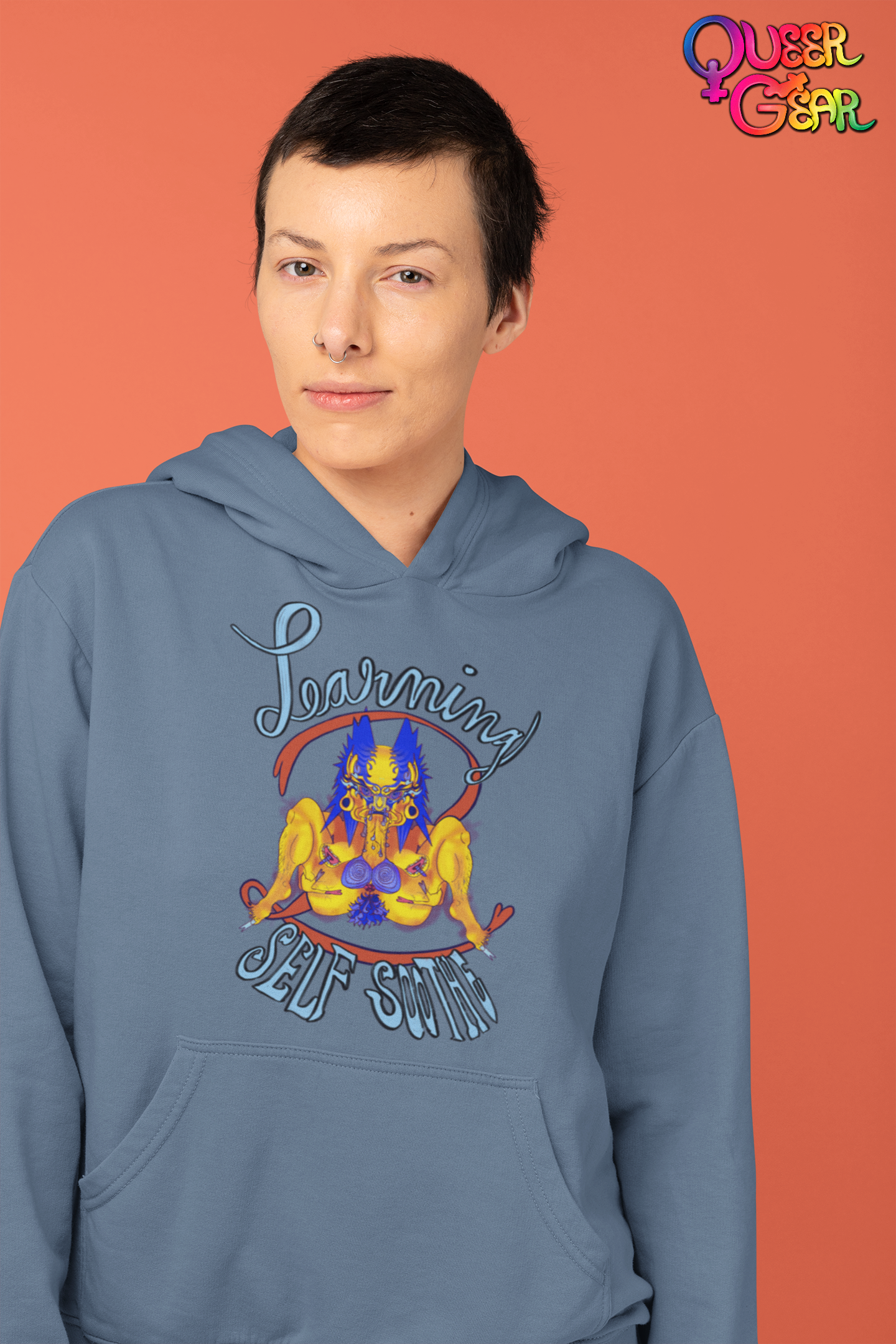 Learning 2 Self-Soothe Hoodie / Queer Gear x Gaagaagi Graphic Sweatshirt