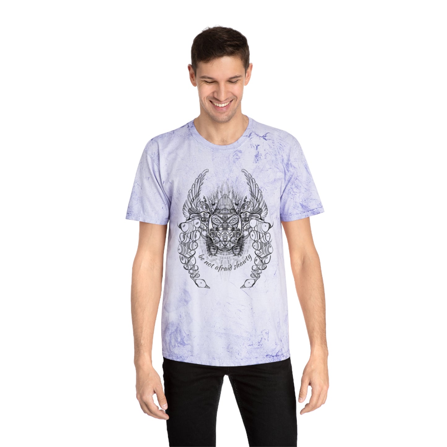 Be Not Afraid Shawty Biblically Accurate Angel Tie Dye T-Shirt