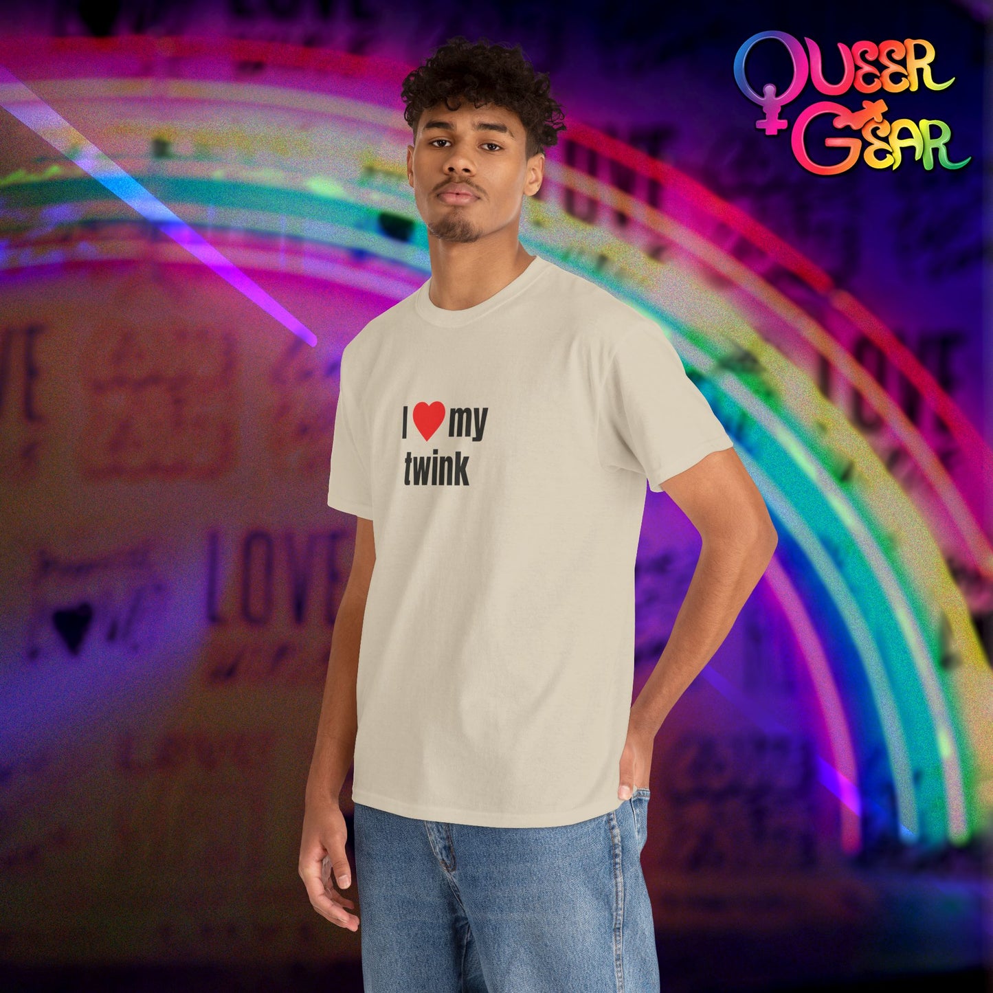 Funny LGBTQ Pride T-Shirt "I Love My Twink" – Gay, Bisexual, Queer Pride Tee, Cute Relationship Shirt
