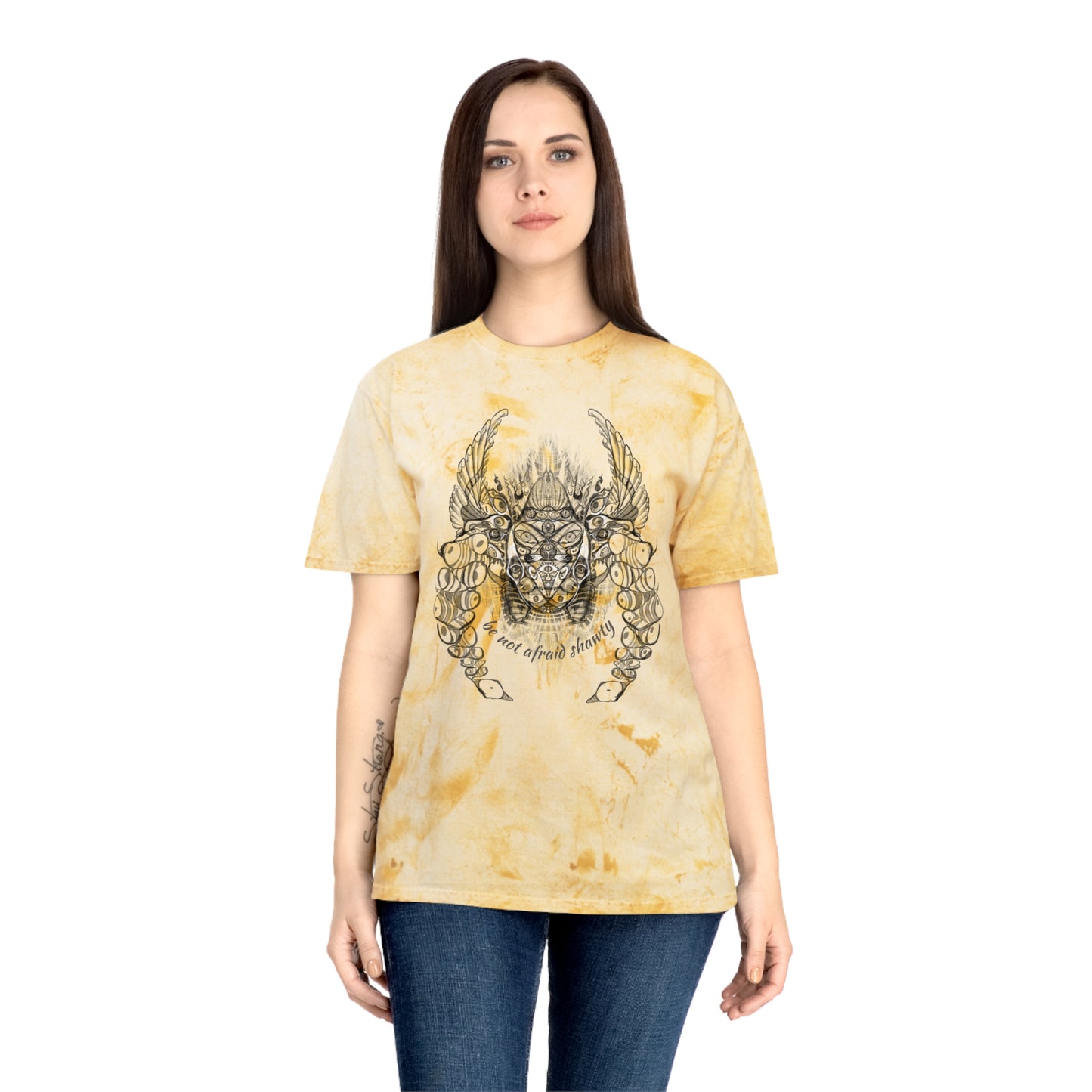 Be Not Afraid Shawty Biblically Accurate Angel Tie Dye T-Shirt