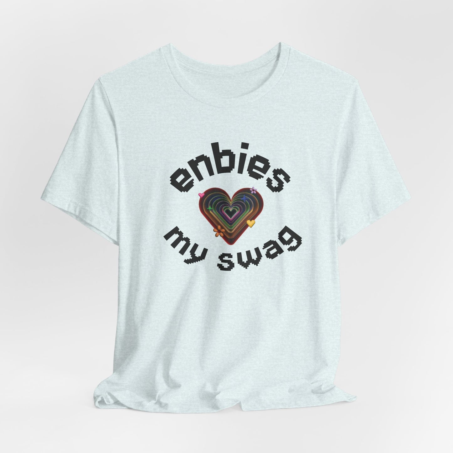 Enbies My Swag T-Shirt — Pride Nonbinary Heart Graphic Tee