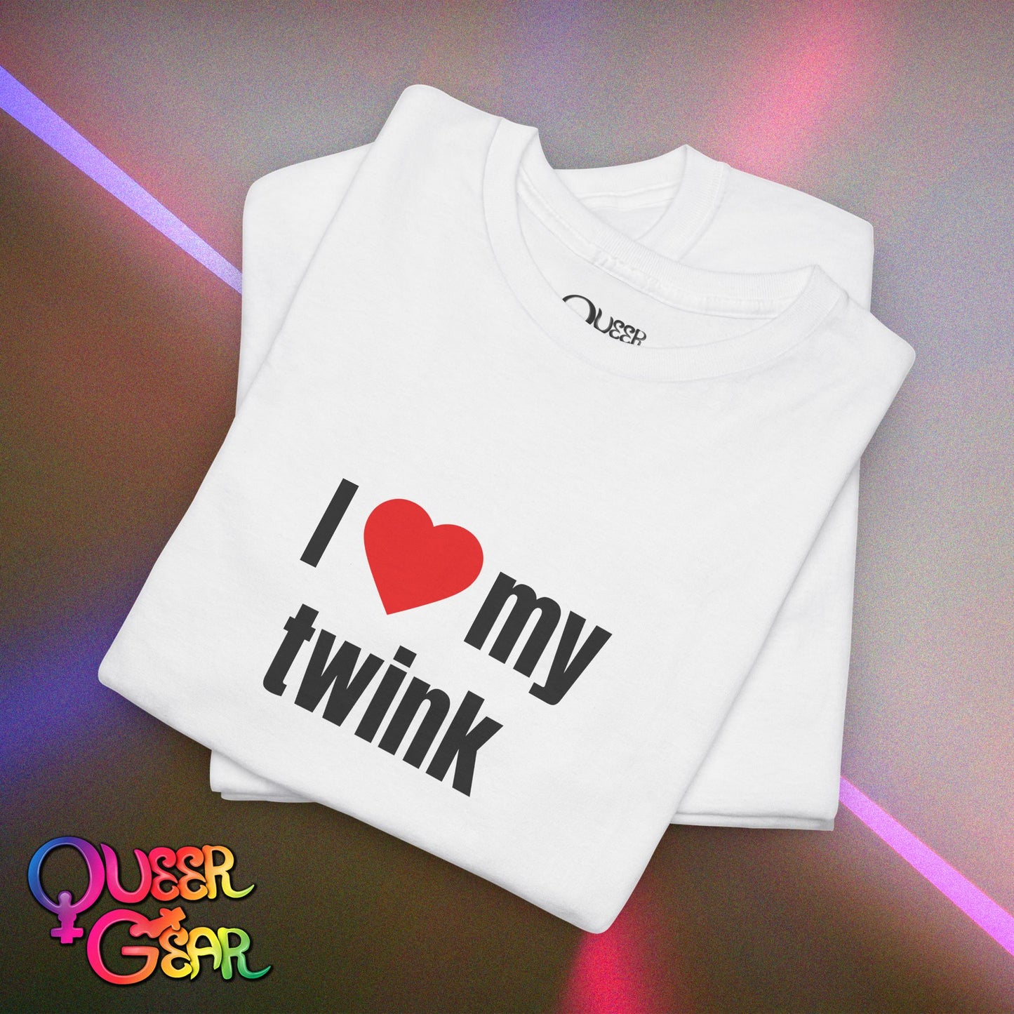 Funny LGBTQ Pride T-Shirt "I Love My Twink" – Gay, Bisexual, Queer Pride Tee, Cute Relationship Shirt