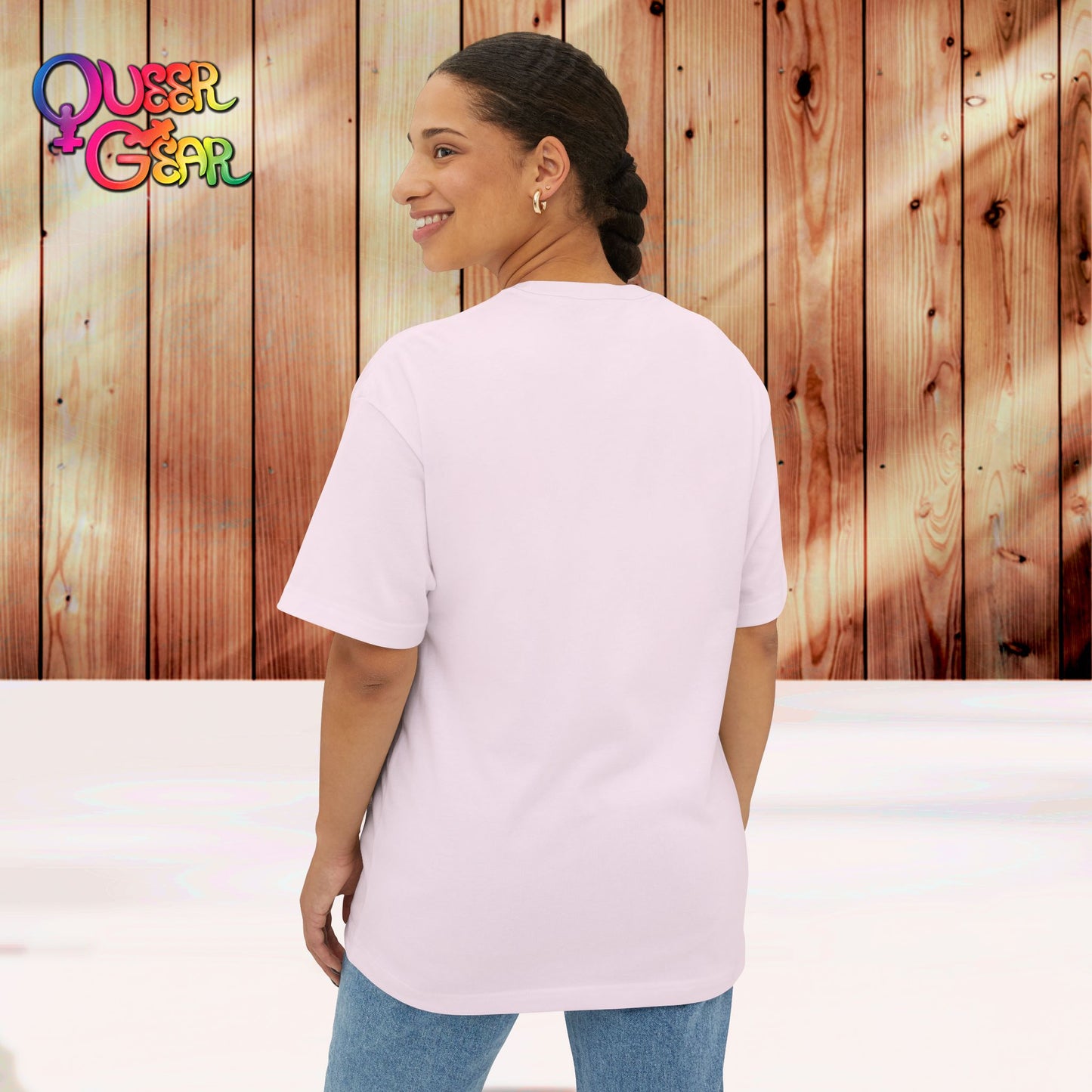 Crucified minion Cross Earth Sketch Tee - "For Gru so loved the world..." Oversized T-Shirt