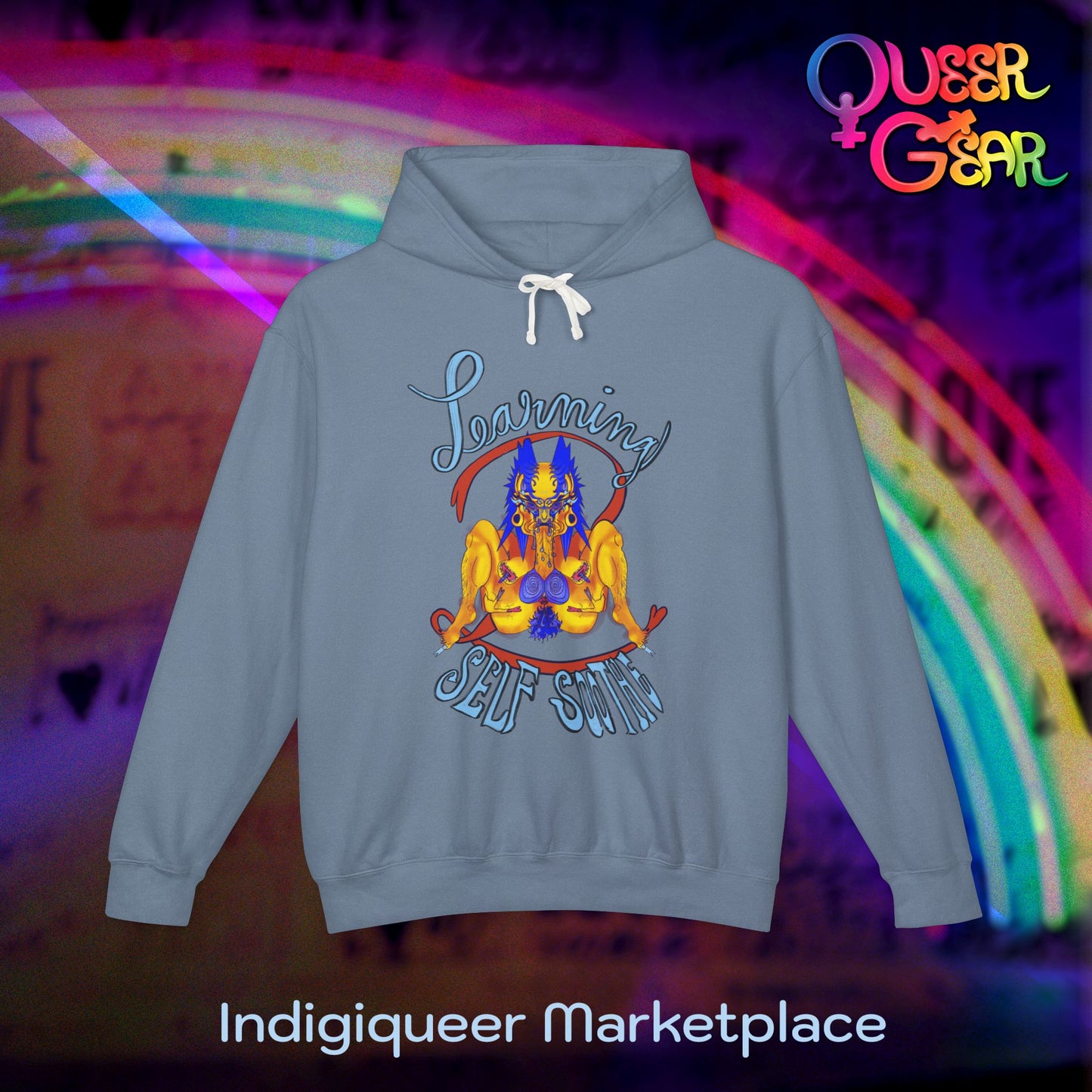 Learning 2 Self-Soothe Hoodie / Queer Gear x Gaagaagi Graphic Sweatshirt