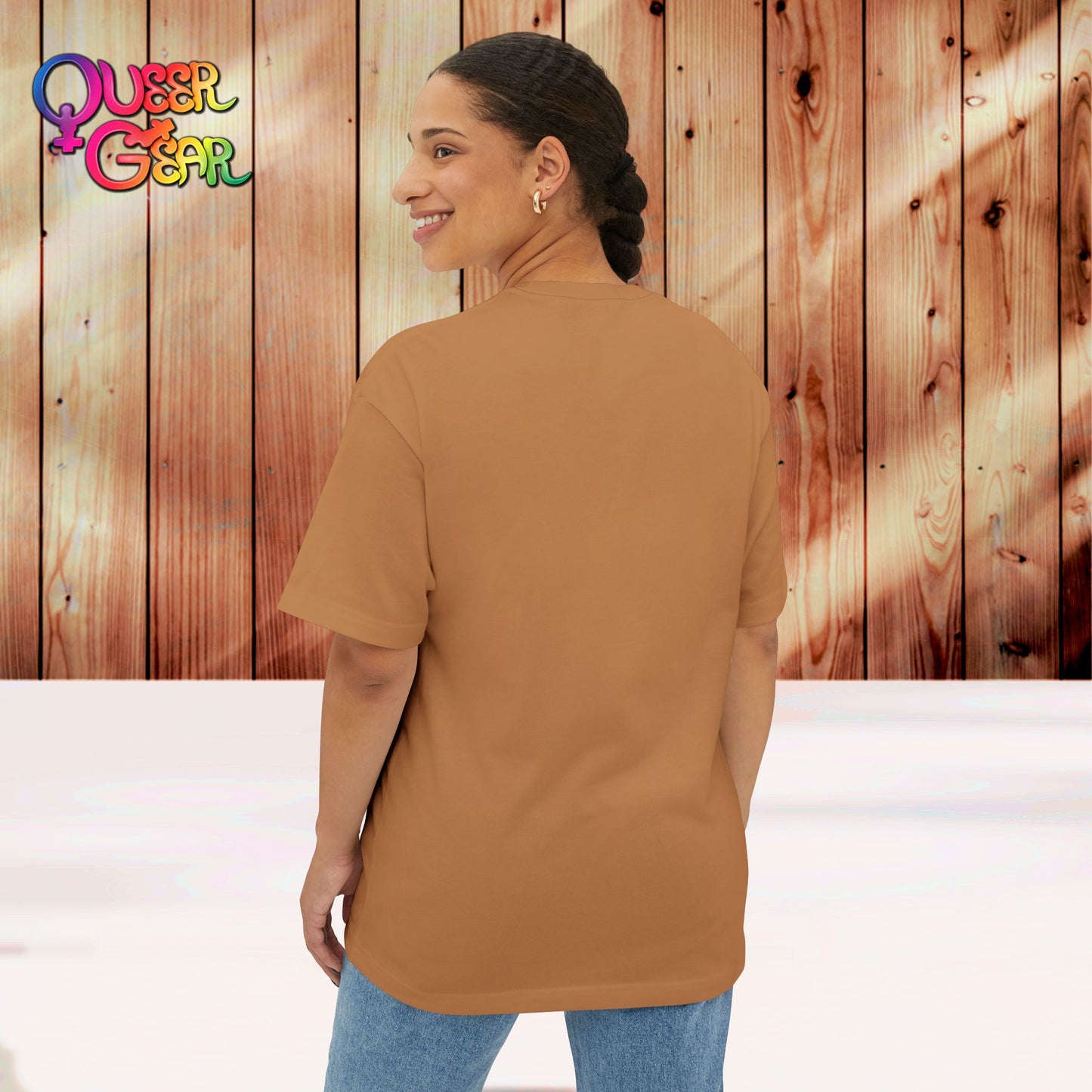 Crucified minion Cross Earth Sketch Tee - "For Gru so loved the world..." Oversized T-Shirt