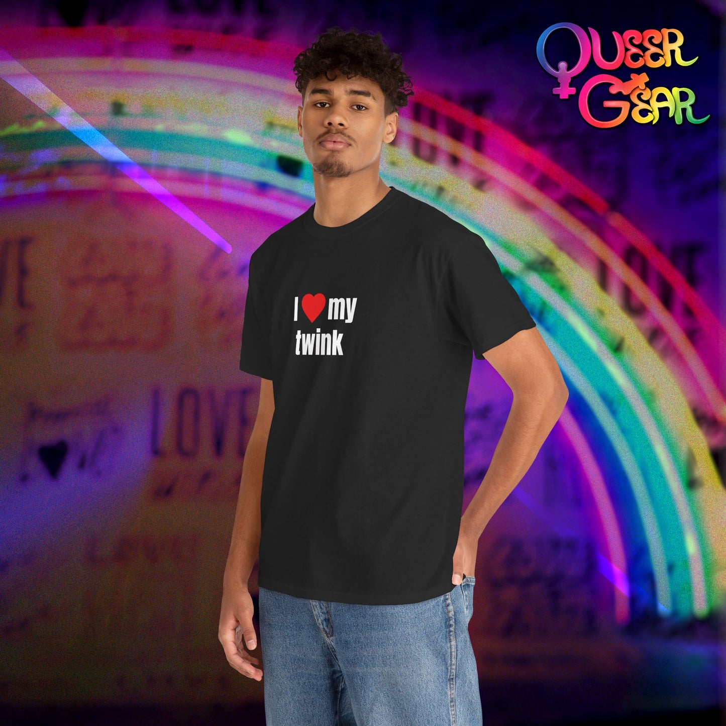 Funny LGBTQ Pride T-Shirt "I Love My Twink" – Gay, Bisexual, Queer Pride Tee, Cute Relationship Shirt