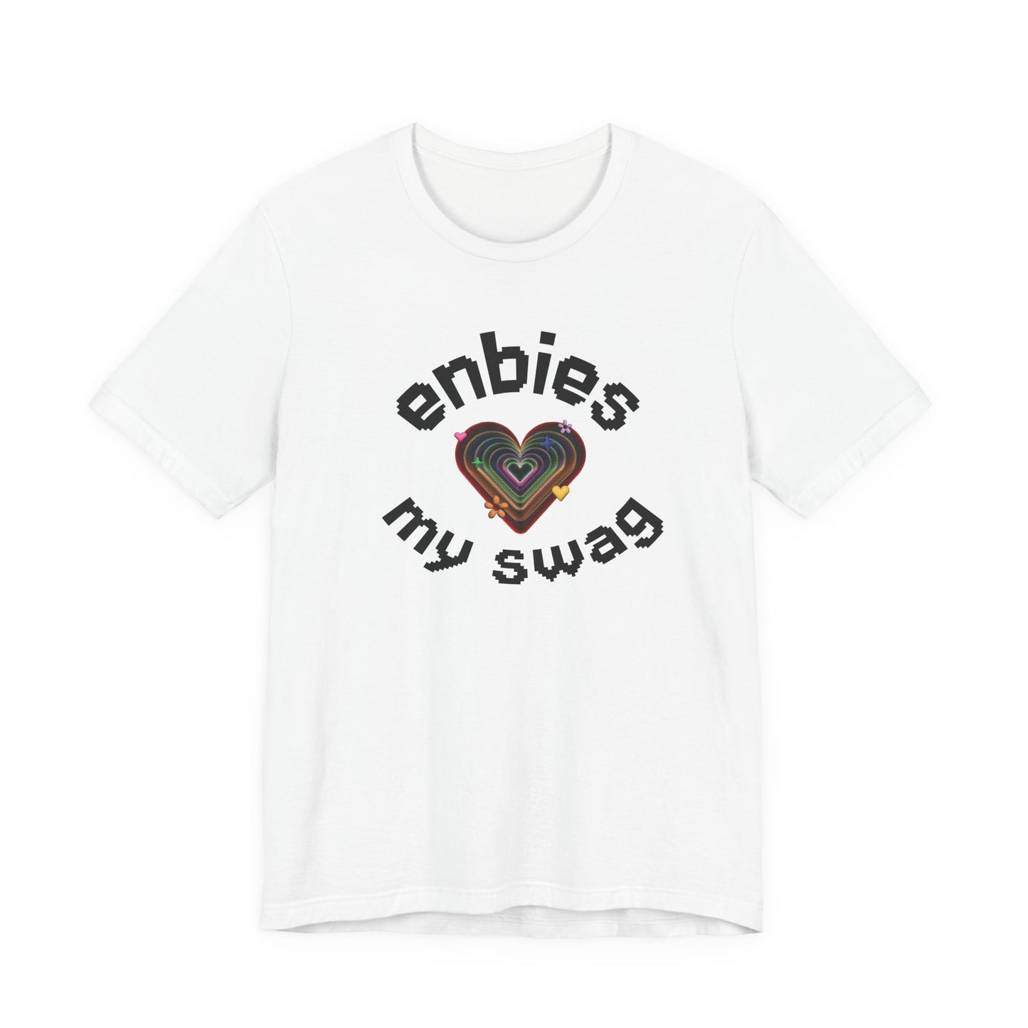 Enbies My Swag T-Shirt — Pride Nonbinary Heart Graphic Tee