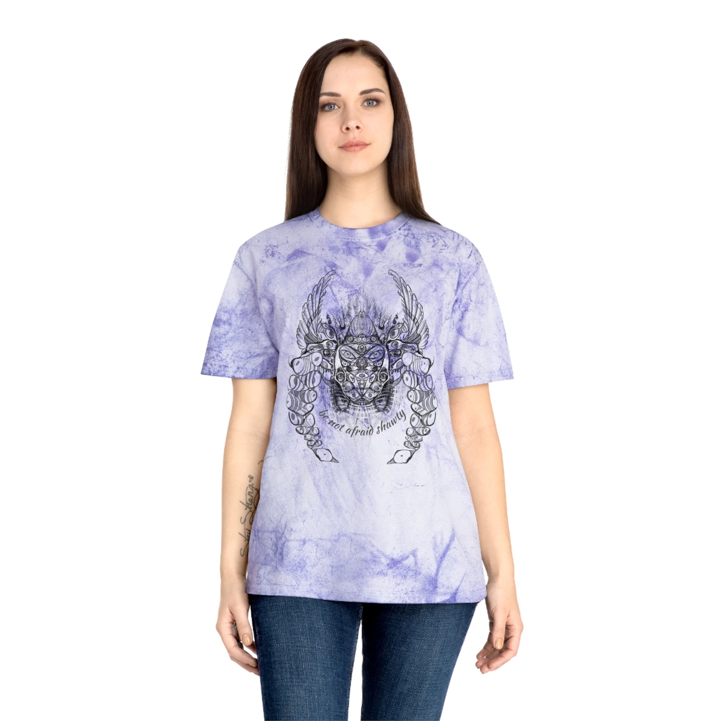 Be Not Afraid Shawty Biblically Accurate Angel Tie Dye T-Shirt