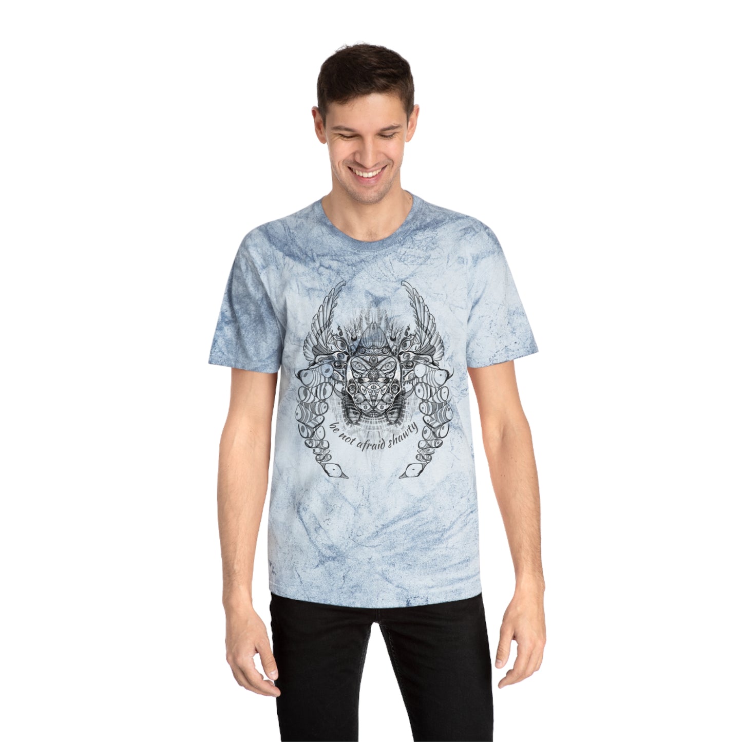 Be Not Afraid Shawty Biblically Accurate Angel Tie Dye T-Shirt