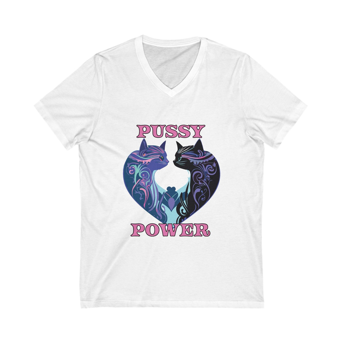 Pussy Power Cat Lovers T-Shirt, Unisex Cat Tee, Gift for Cat Owners, Cute Animal Apparel, Fun Summer Shirt