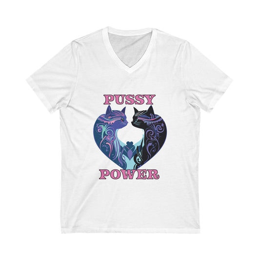 Pussy Power Cat Lovers T-Shirt, Unisex Cat Tee, Gift for Cat Owners, Cute Animal Apparel, Fun Summer Shirt