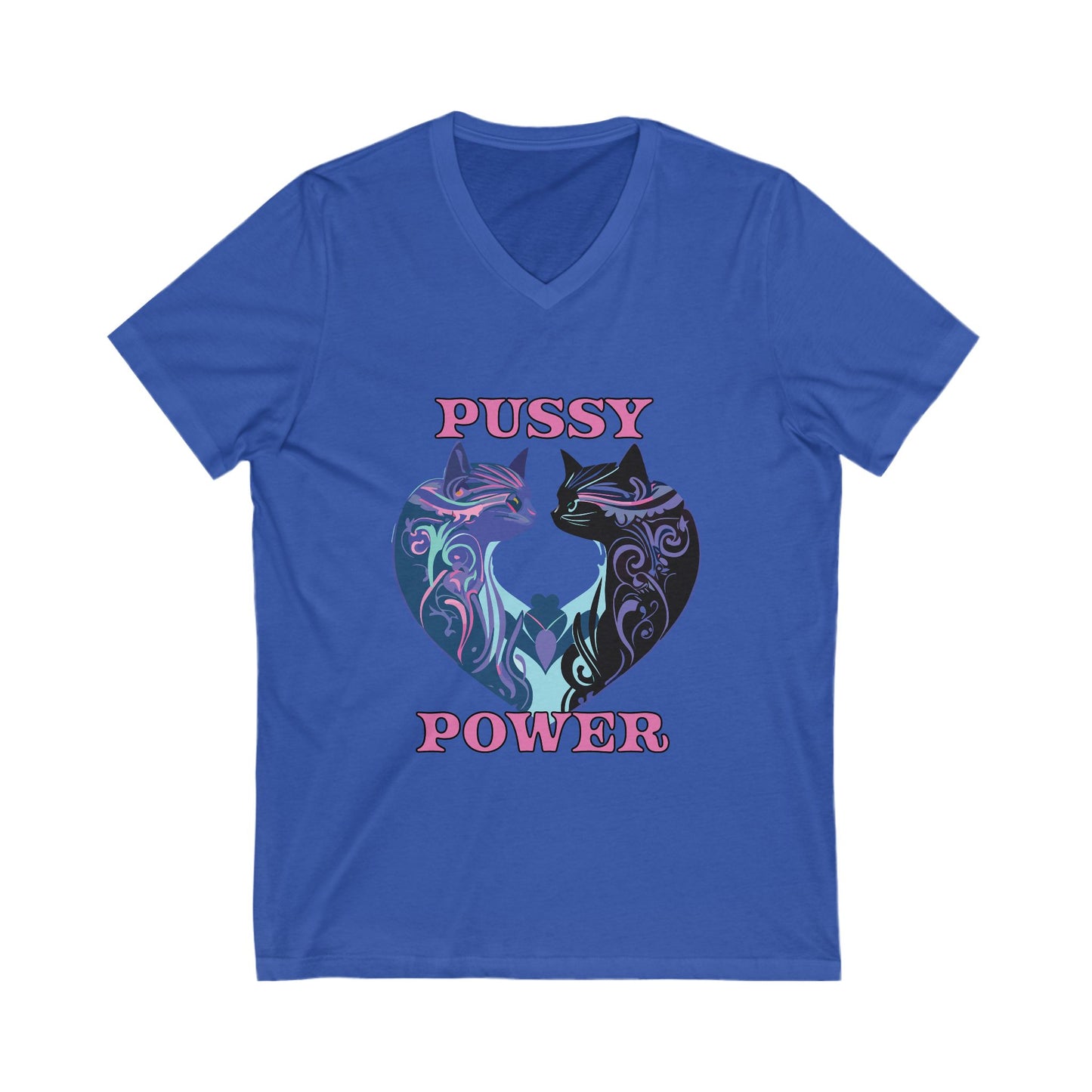 Pussy Power Cat Lovers T-Shirt, Unisex Cat Tee, Gift for Cat Owners, Cute Animal Apparel, Fun Summer Shirt