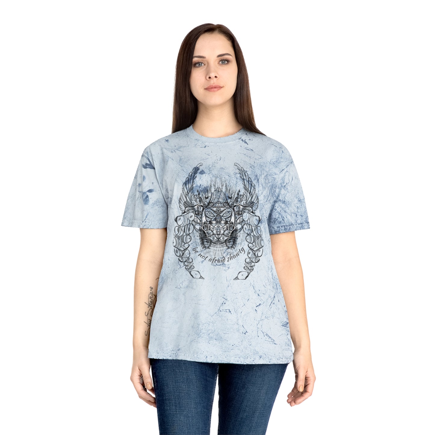 Be Not Afraid Shawty Biblically Accurate Angel Tie Dye T-Shirt