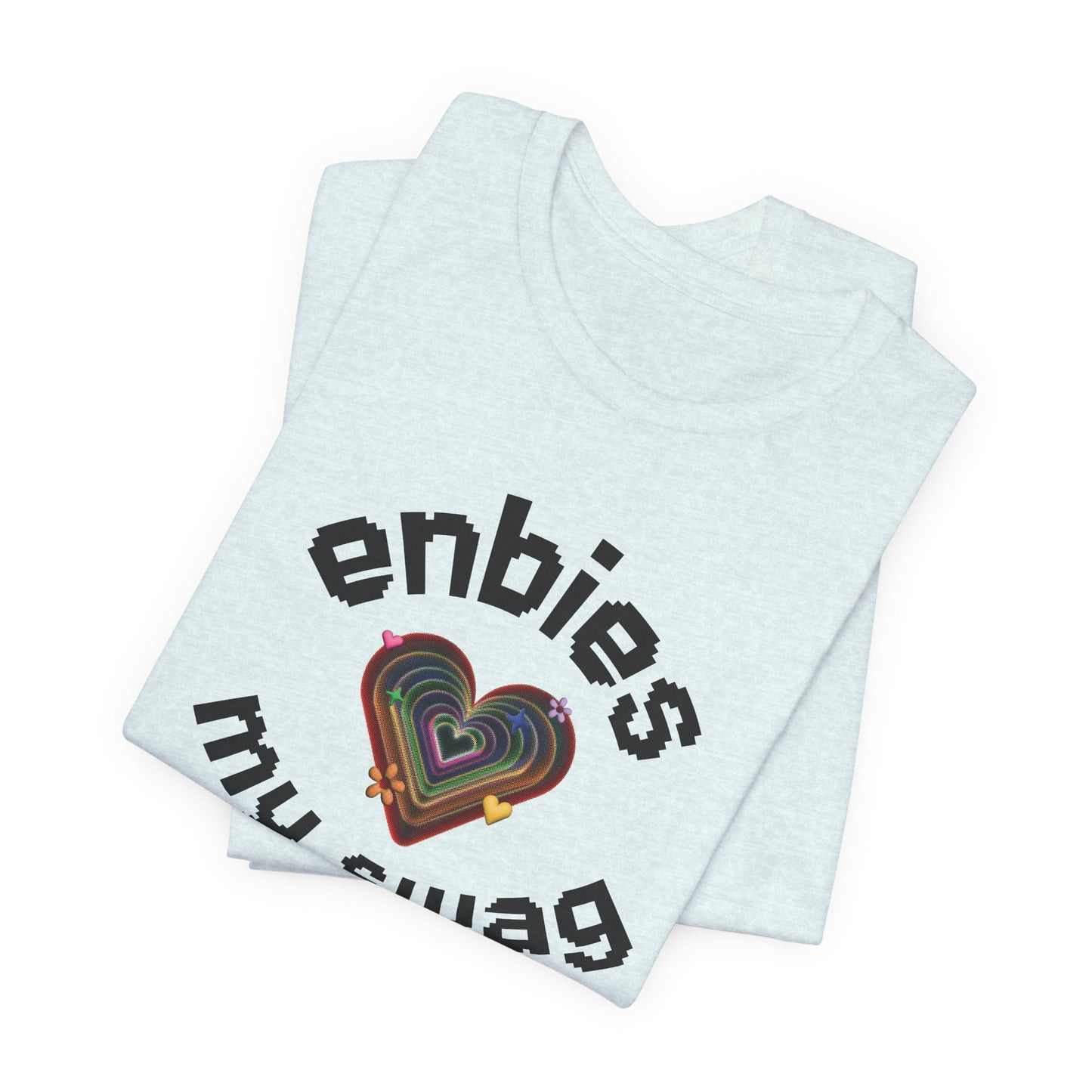 Enbies My Swag T-Shirt — Pride Nonbinary Heart Graphic Tee
