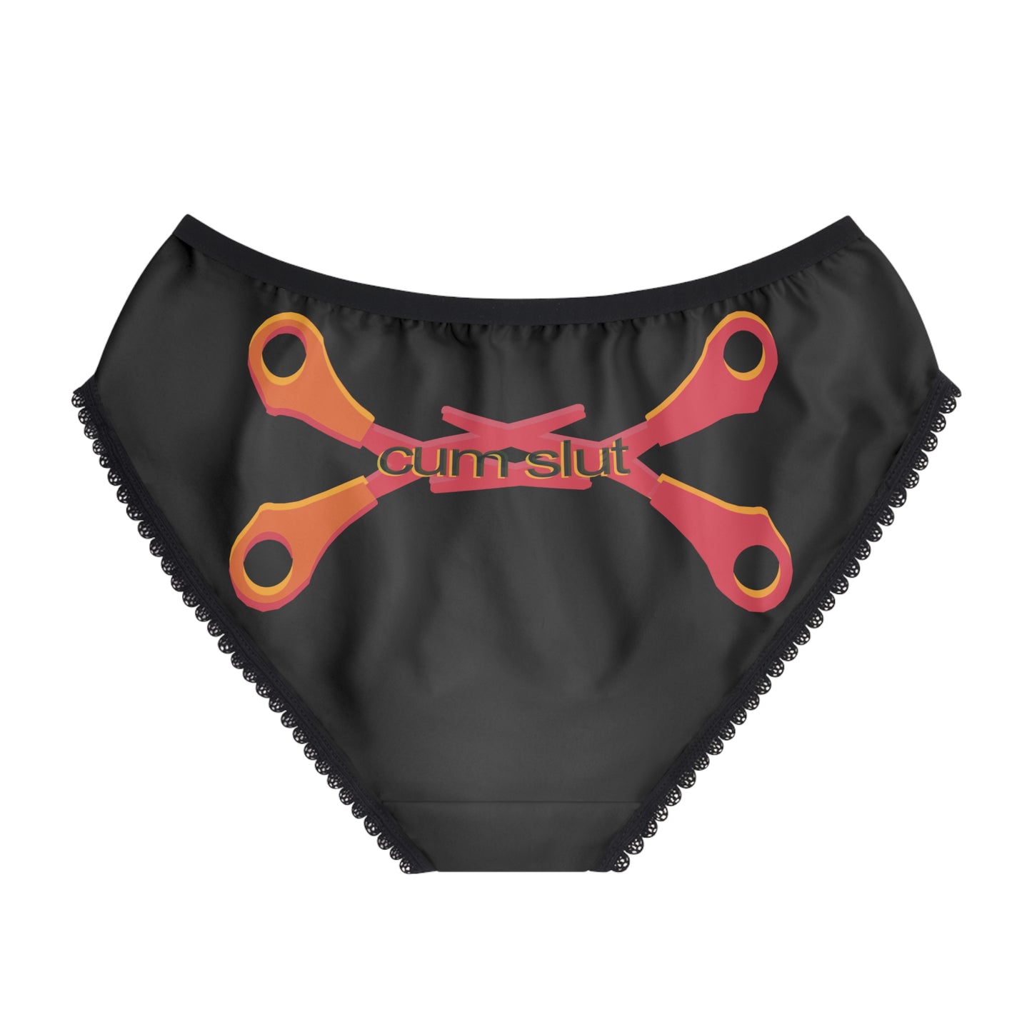 Sassy Scissoring Cum Slut Briefs, Fun Underwear, Cheeky Panties, Gift for Gays, Comfortable Lingerie