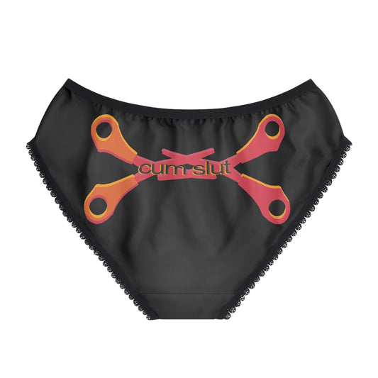 Sassy Scissoring Cum Slut Briefs, Fun Underwear, Cheeky Panties, Gift for Gays, Comfortable Lingerie