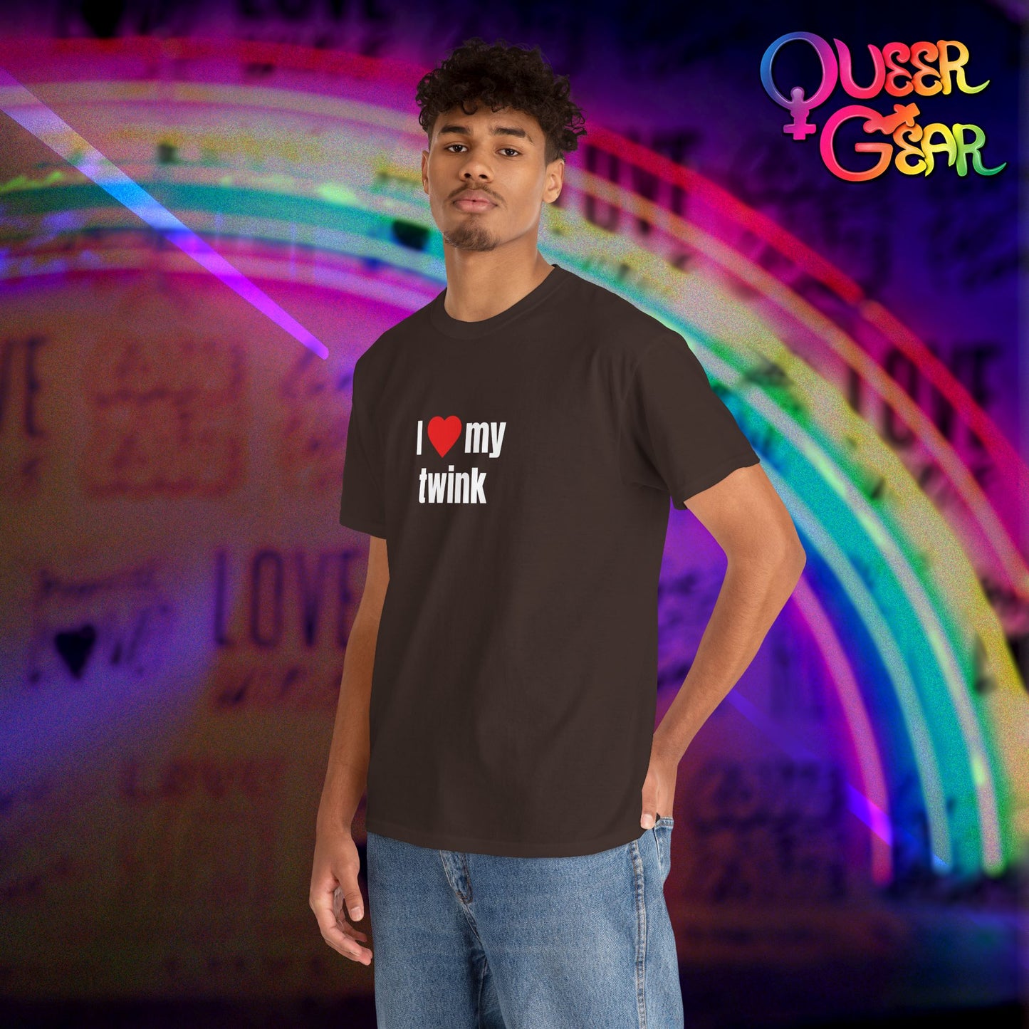 Funny LGBTQ Pride T-Shirt "I Love My Twink" – Gay, Bisexual, Queer Pride Tee, Cute Relationship Shirt