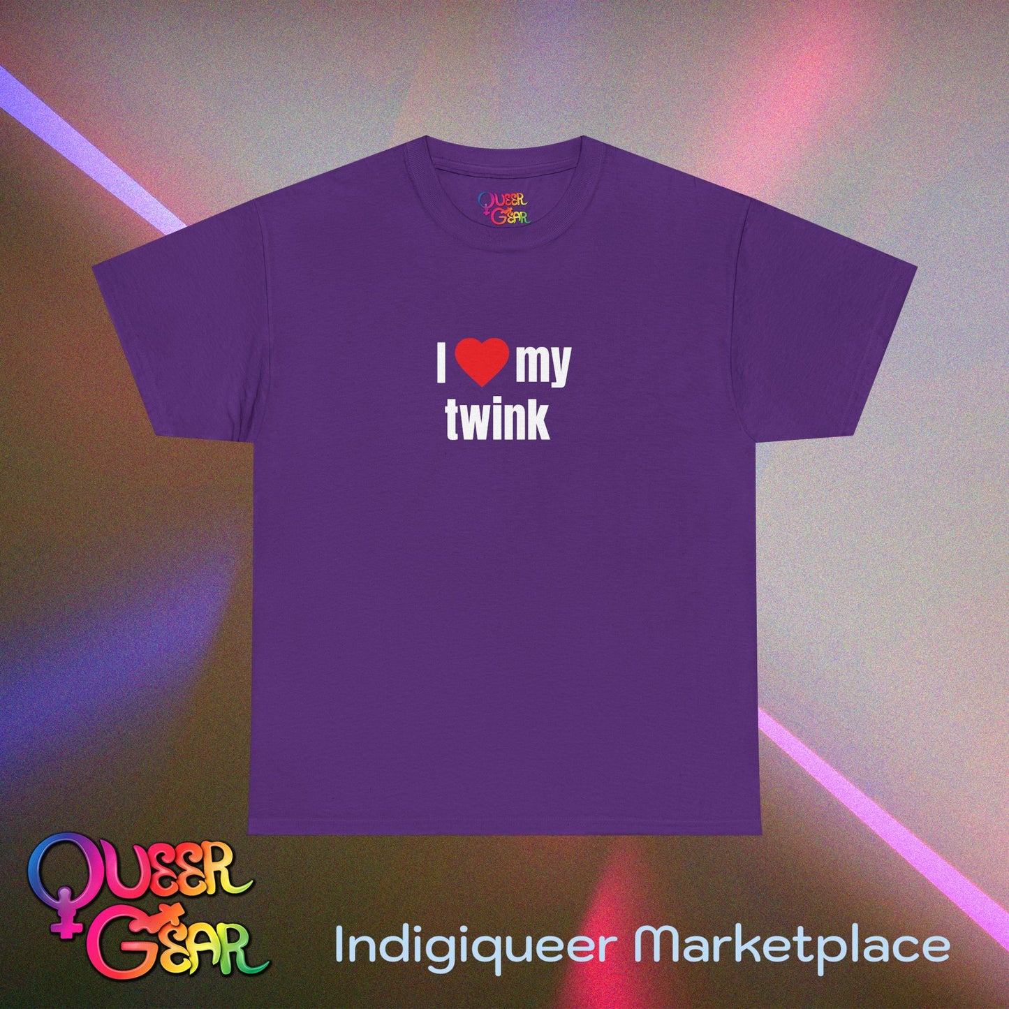 Funny LGBTQ Pride T-Shirt "I Love My Twink" – Gay, Bisexual, Queer Pride Tee, Cute Relationship Shirt
