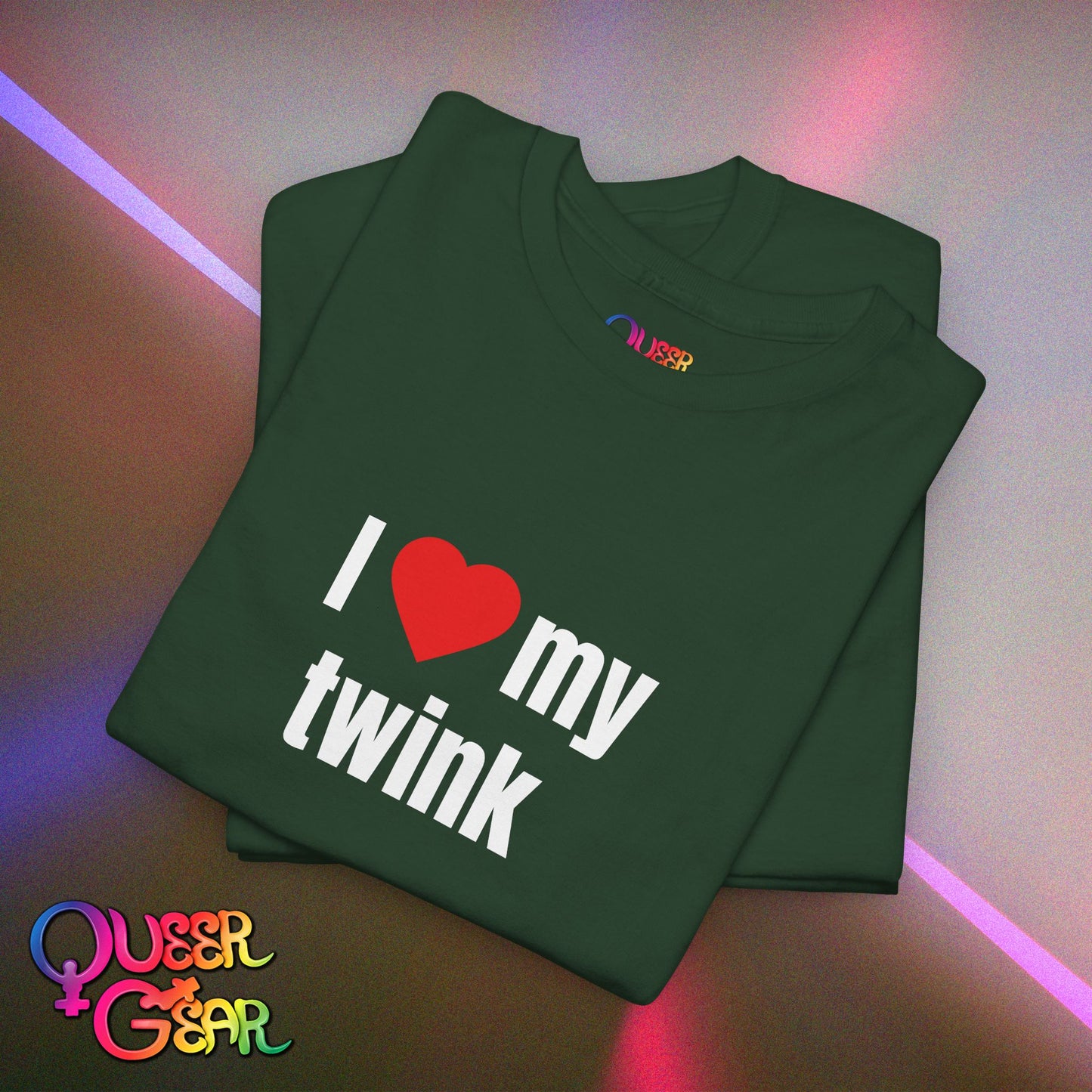 Funny LGBTQ Pride T-Shirt "I Love My Twink" – Gay, Bisexual, Queer Pride Tee, Cute Relationship Shirt