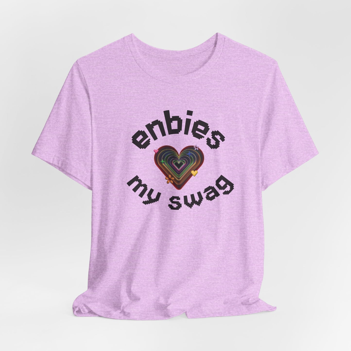 Enbies My Swag T-Shirt — Pride Nonbinary Heart Graphic Tee