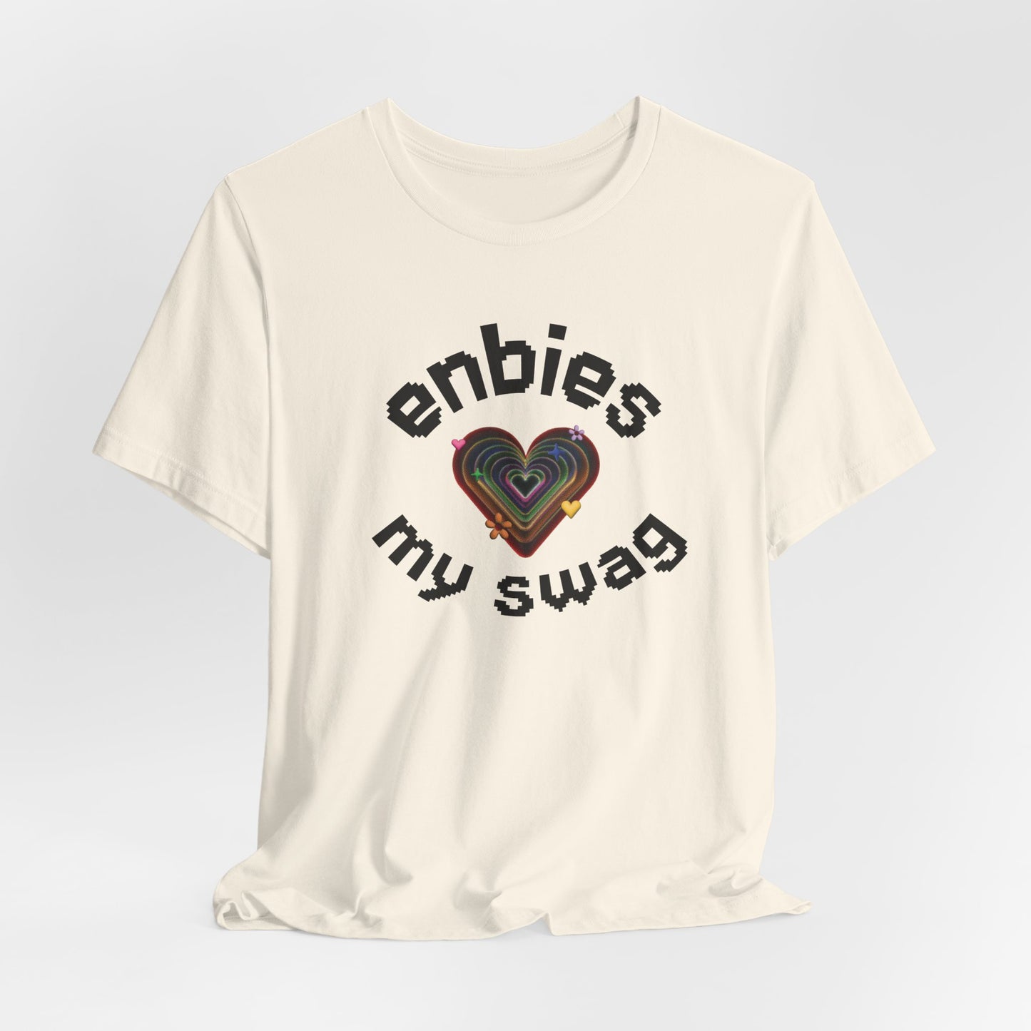 Enbies My Swag T-Shirt — Pride Nonbinary Heart Graphic Tee