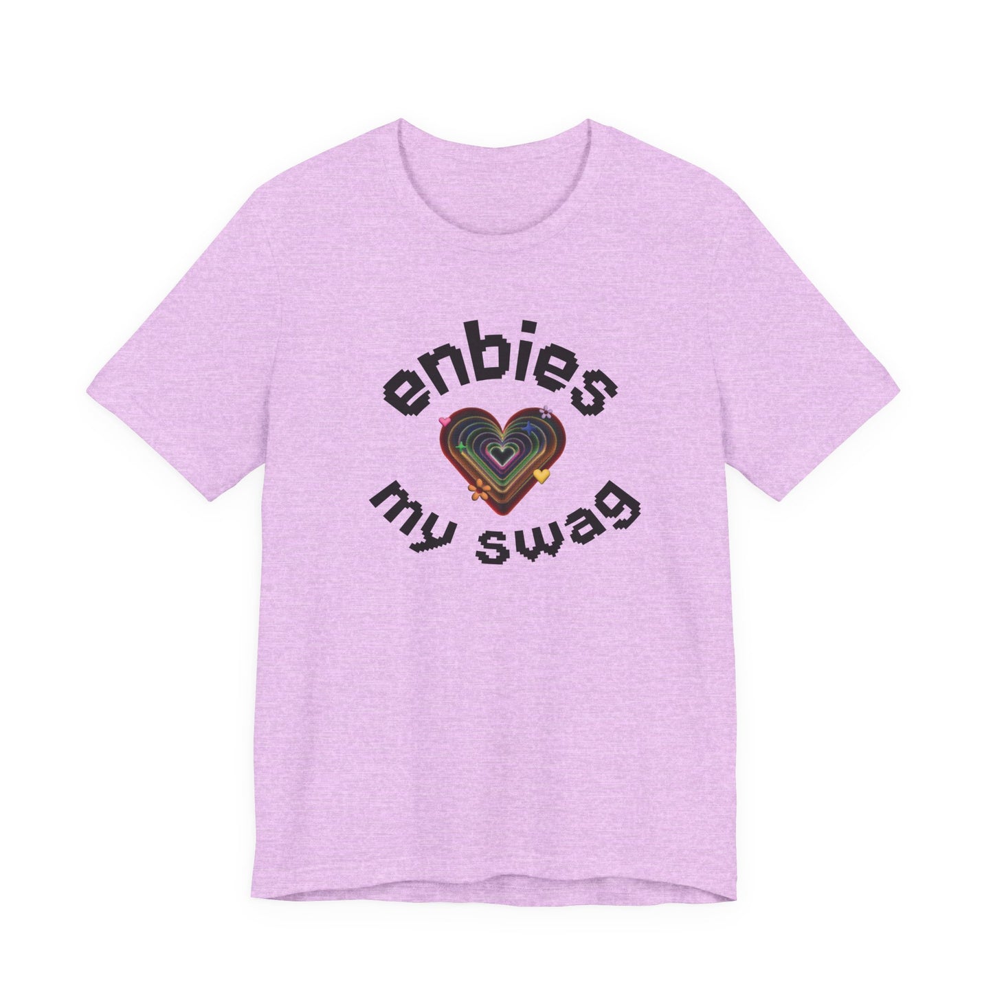 Enbies My Swag T-Shirt — Pride Nonbinary Heart Graphic Tee